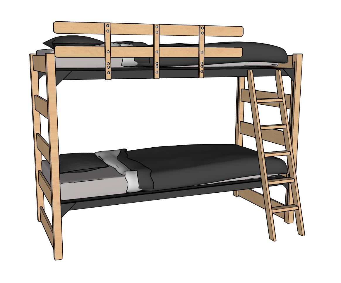 60"H Bunk Bed